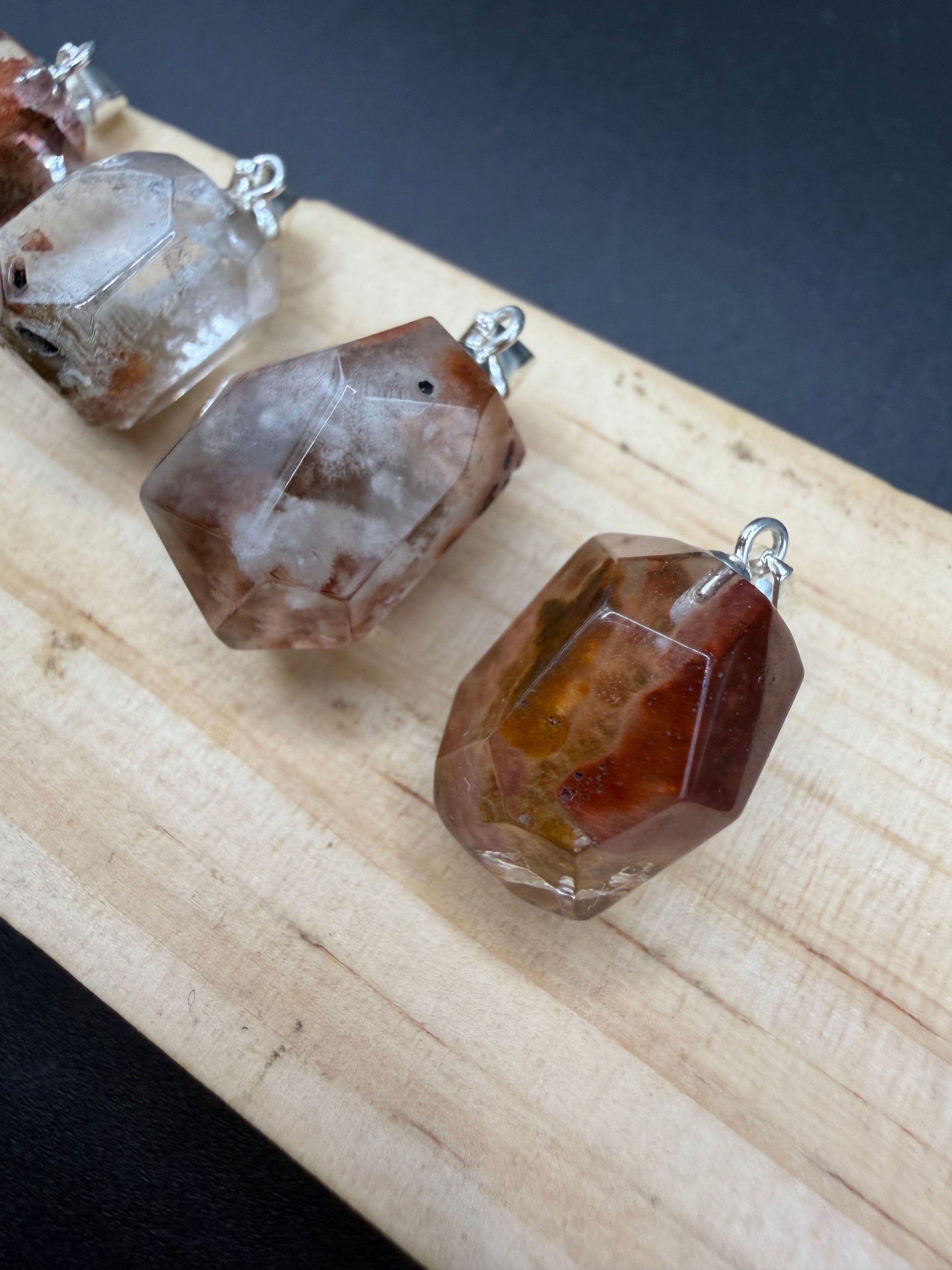 Amphibole Quartz S925 Necklace
