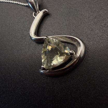 Libyan Desert Glass Swirl S925 Certified Necklace
