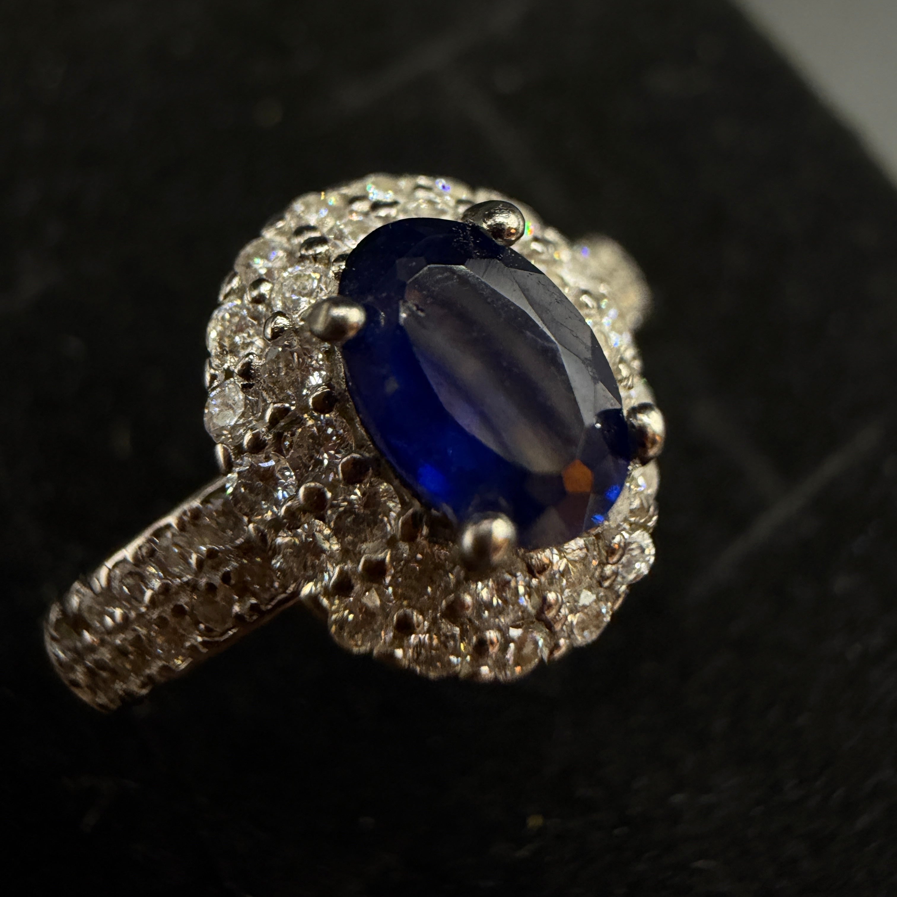Sapphire S925 Certified Adjustable Ring