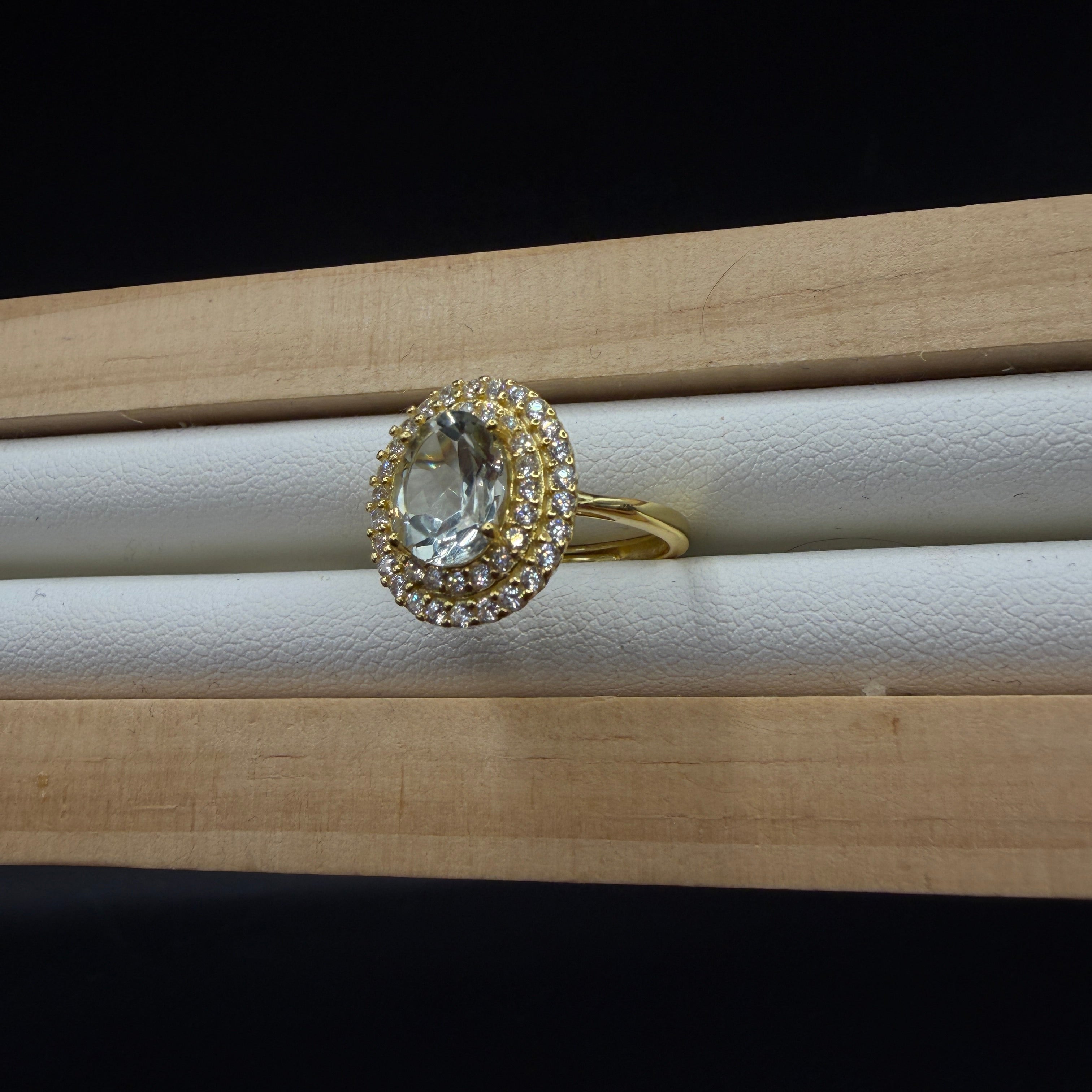 Topaz S925 Adjustable Ring