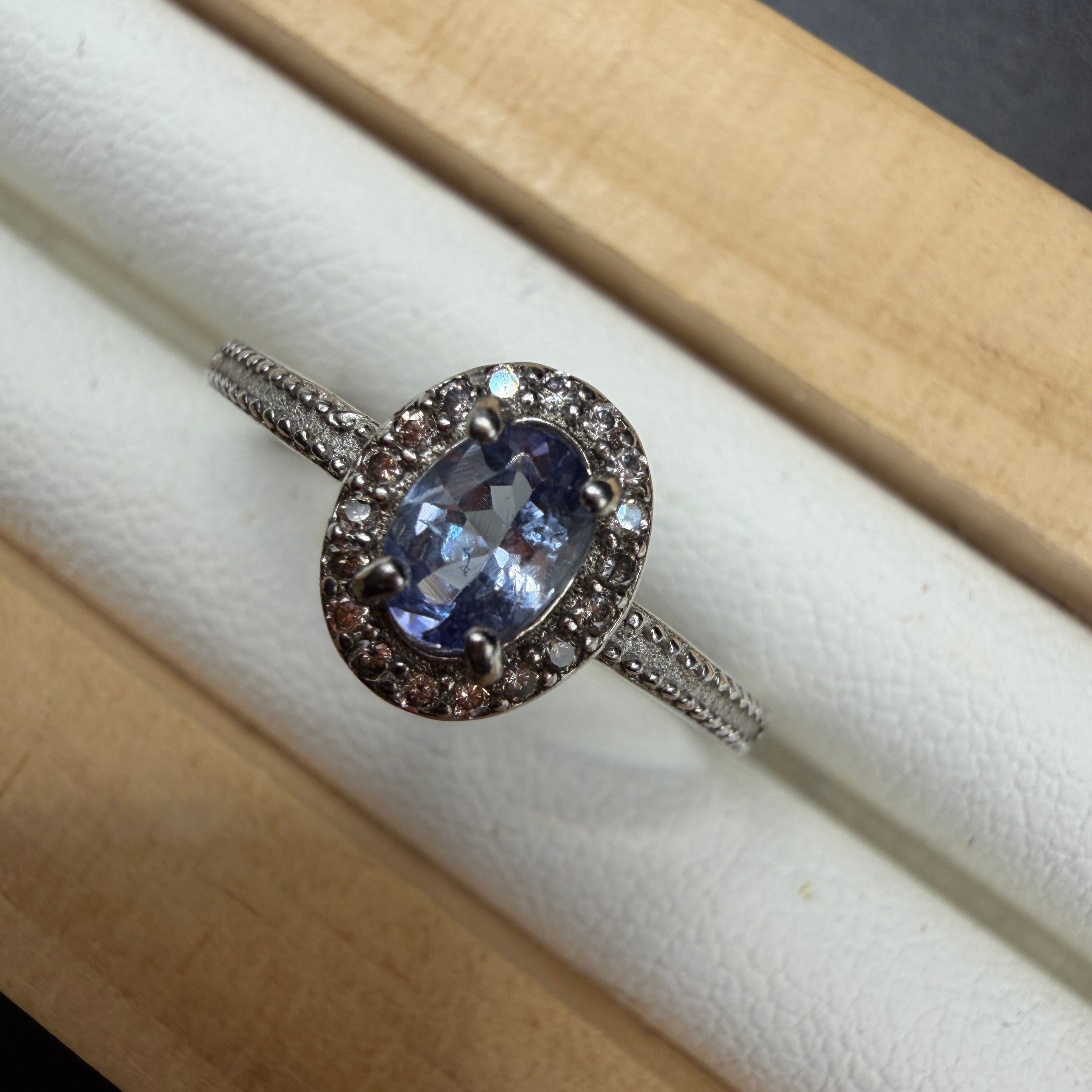 Tanzanite S925 Adjustable Ring