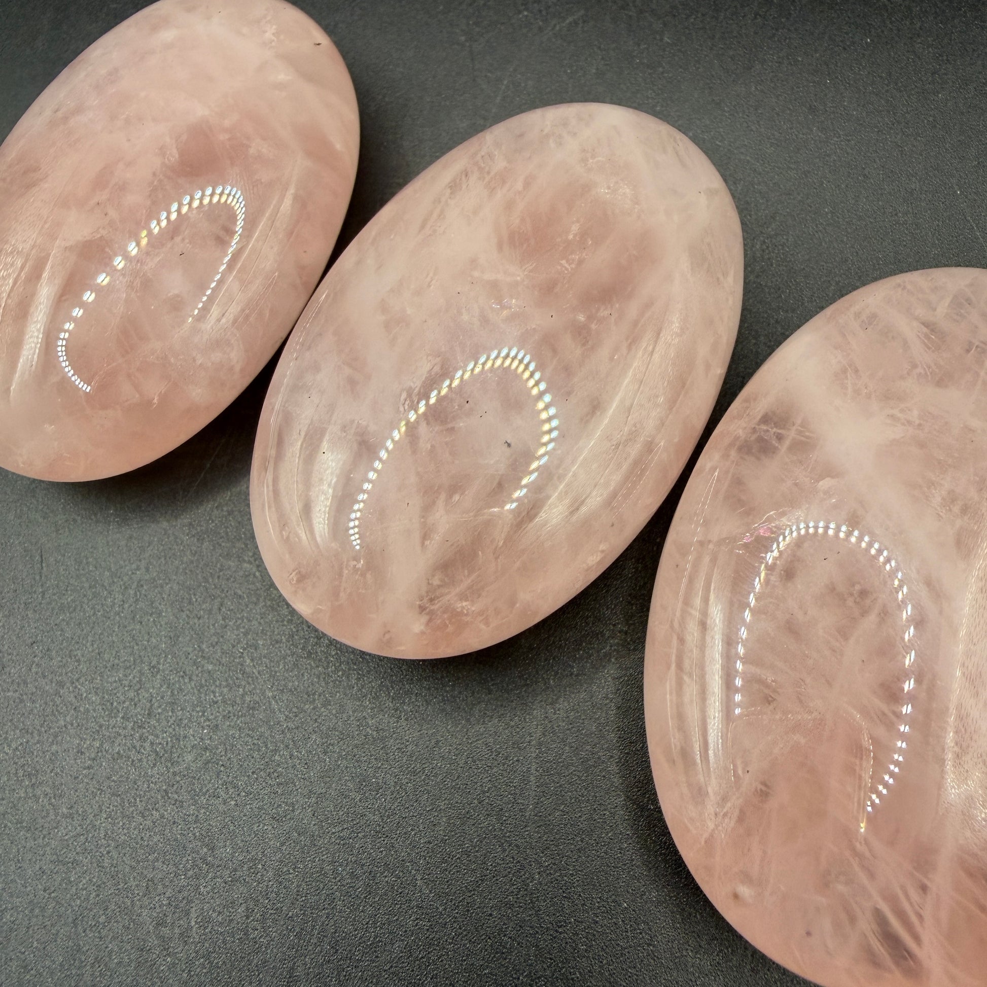 Rose Quartz Palm Stone
