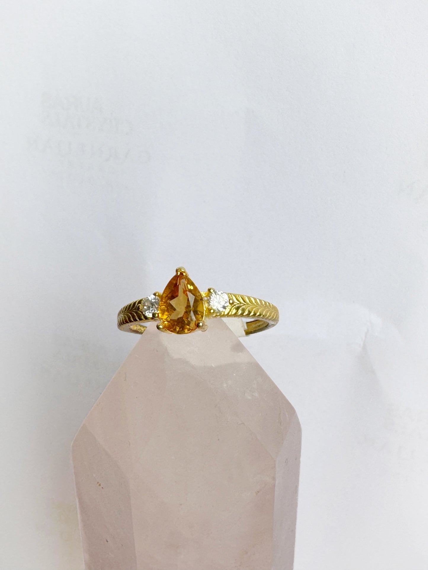 Gold Citrine Ring