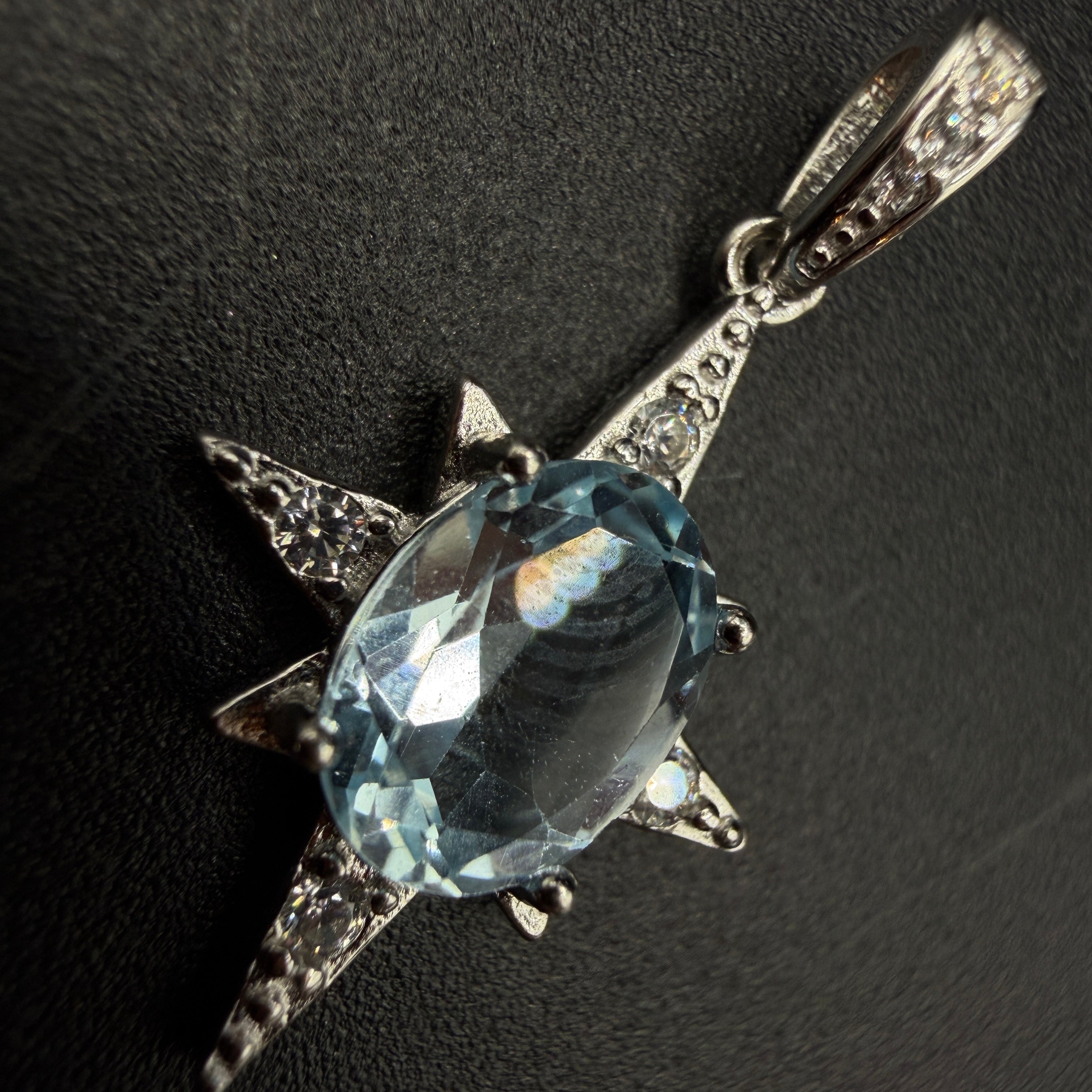 Aquamarine Star S925 Necklace