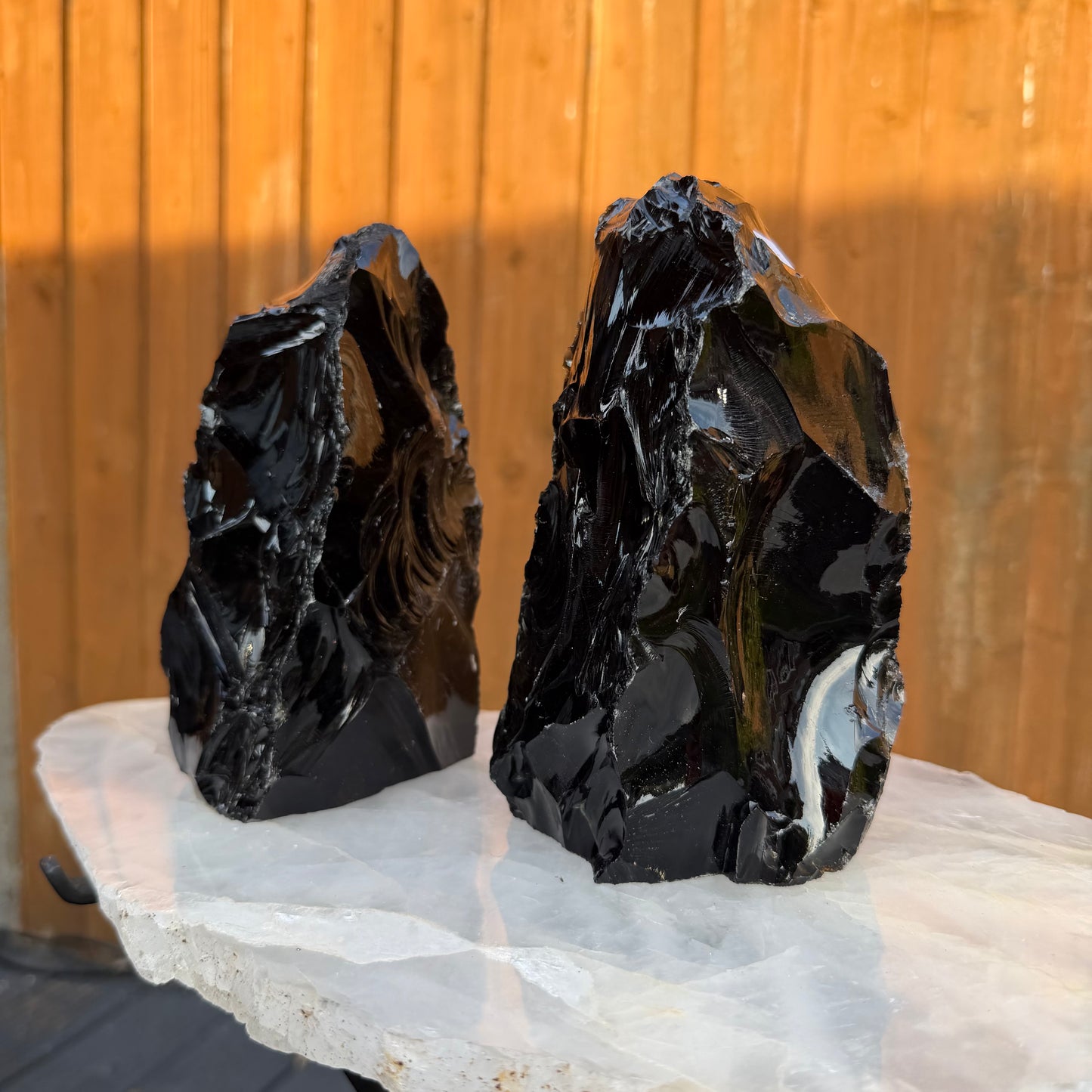 Black Obsidian Raw Towers