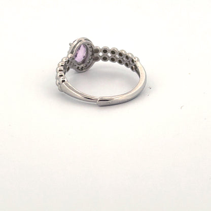 Amethyst S925 Adjustable Ring