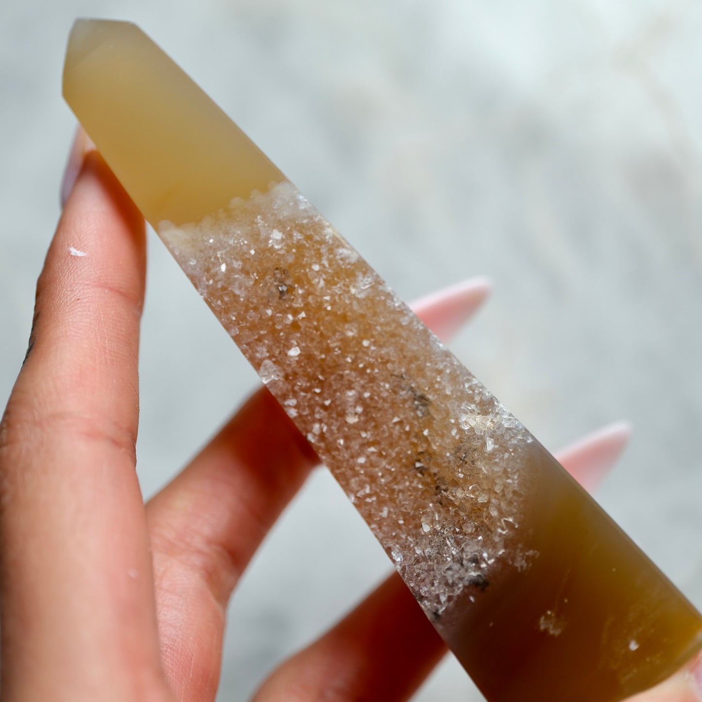 Druzy Agate Towers - Brazil