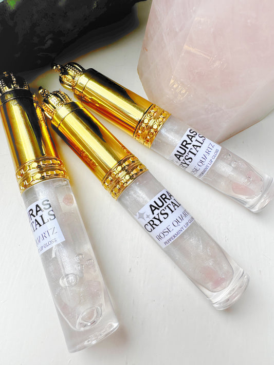 LIMITED EDITION Rose Quartz Peppermint Lip Gloss