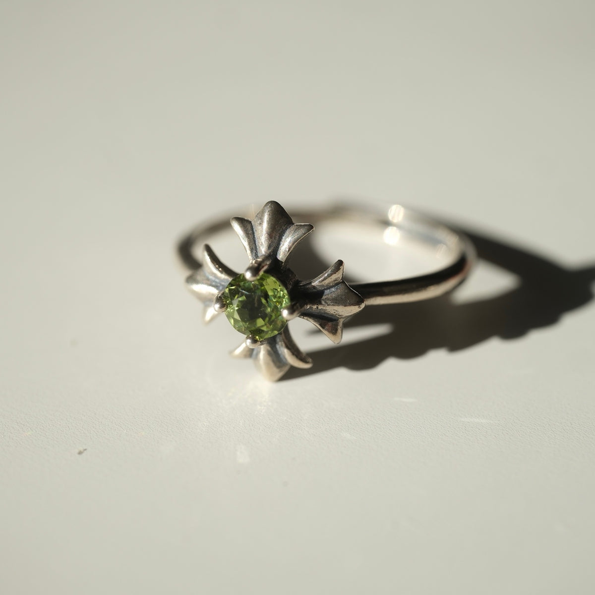 Peridot Cross Ring | Abundance, Positivity & Renewal