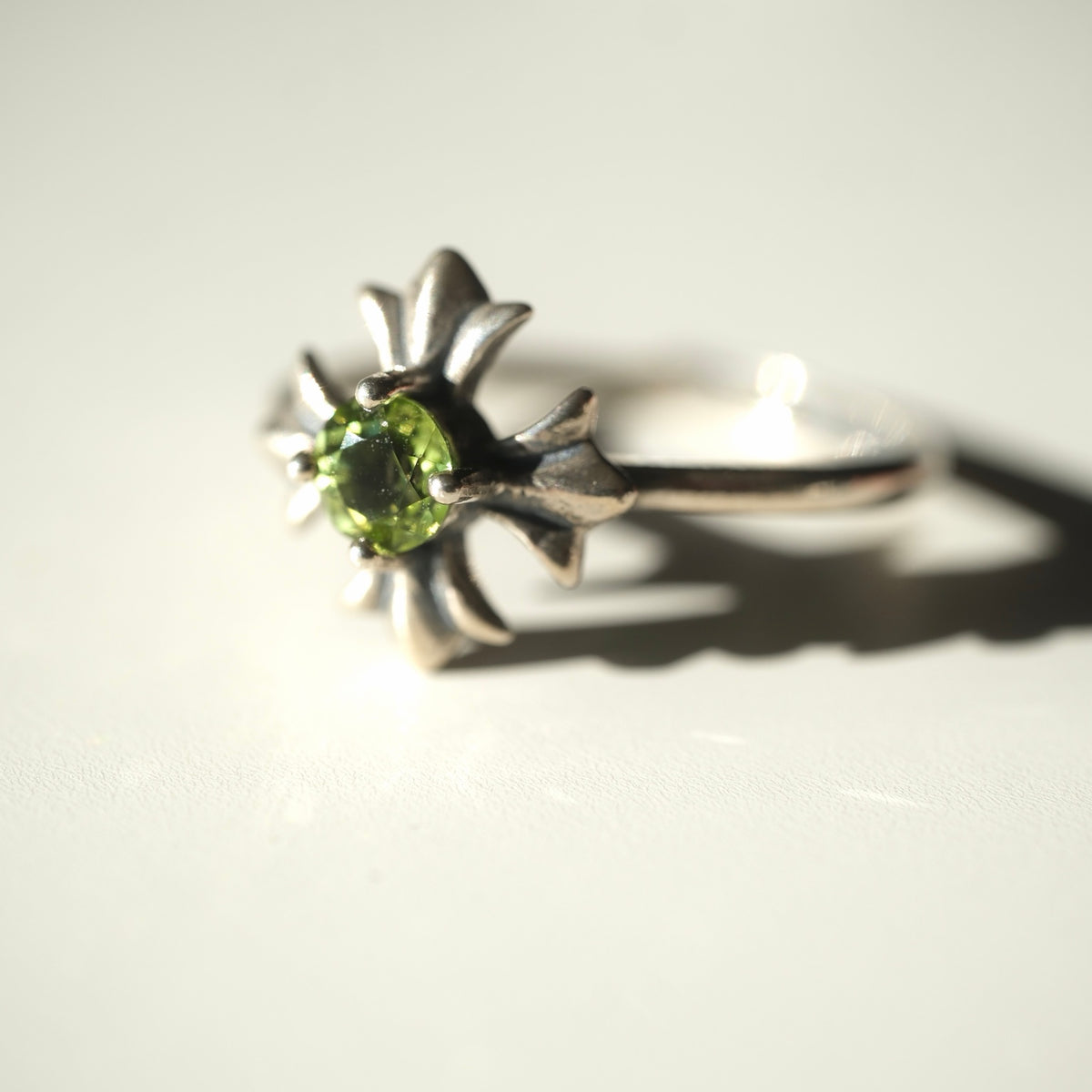 Peridot Cross Ring | Abundance, Positivity & Renewal