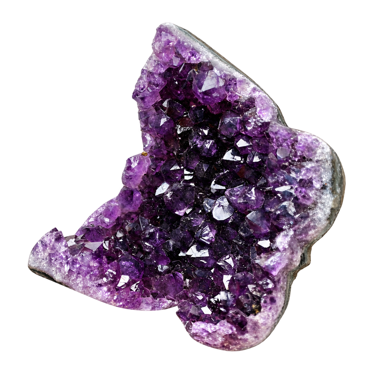 Amethyst crescent moon crystal