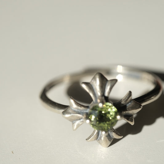 Peridot Cross Ring | Abundance, Positivity & Renewal