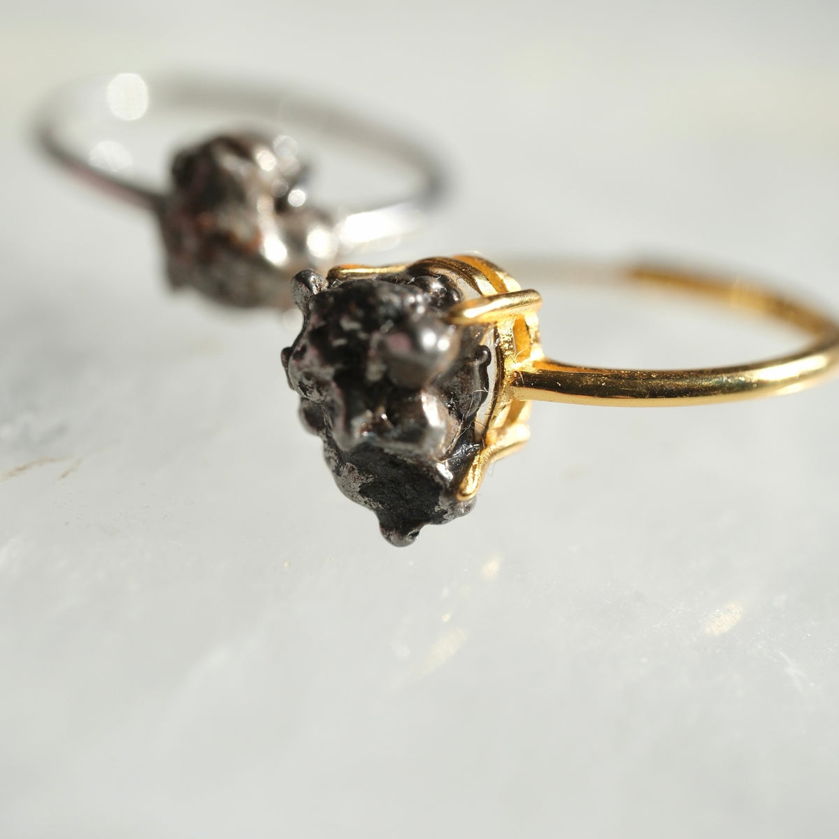 S925 Adjustable Camille Meteorite Ring detail