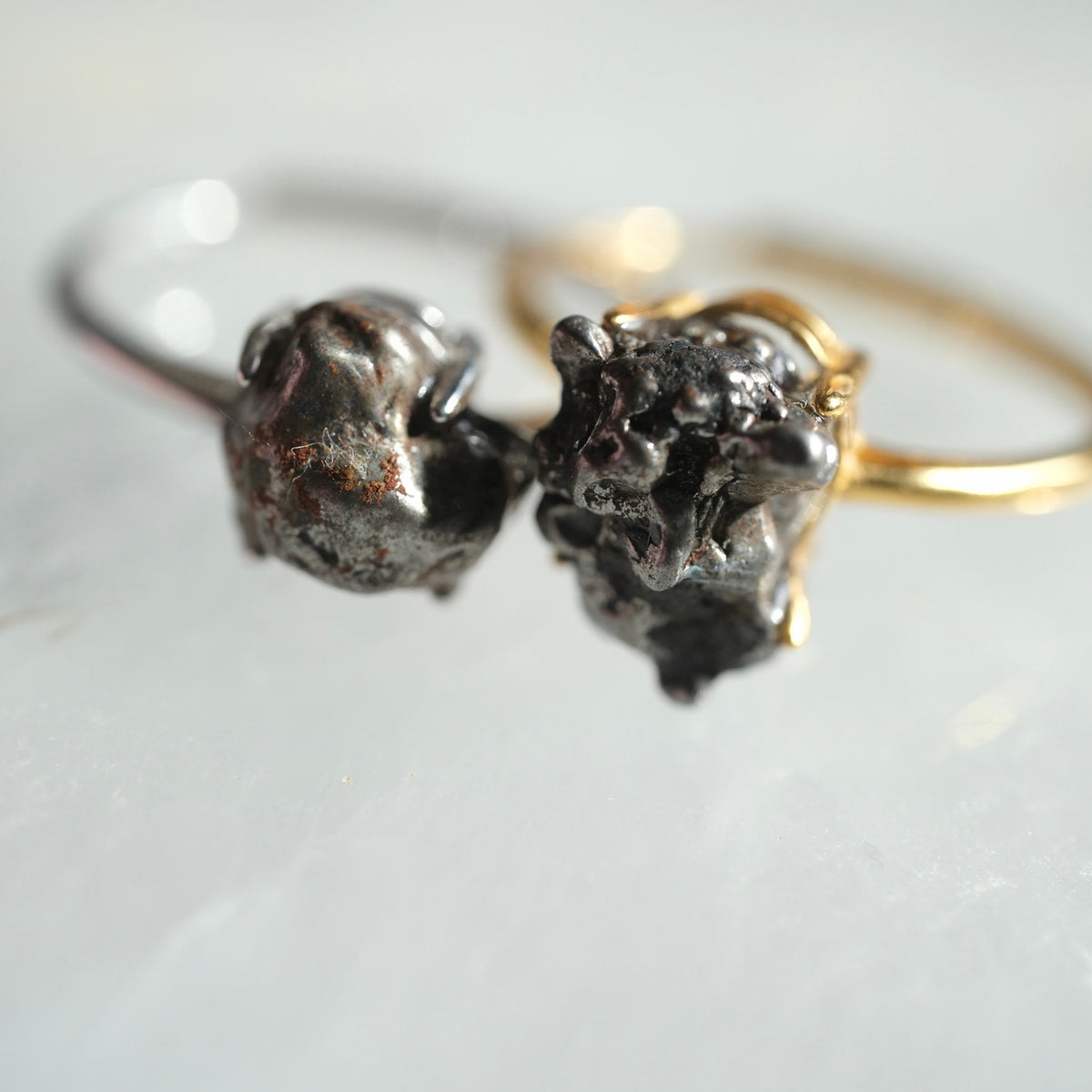 S925 Adjustable Camille Meteorite Ring detail