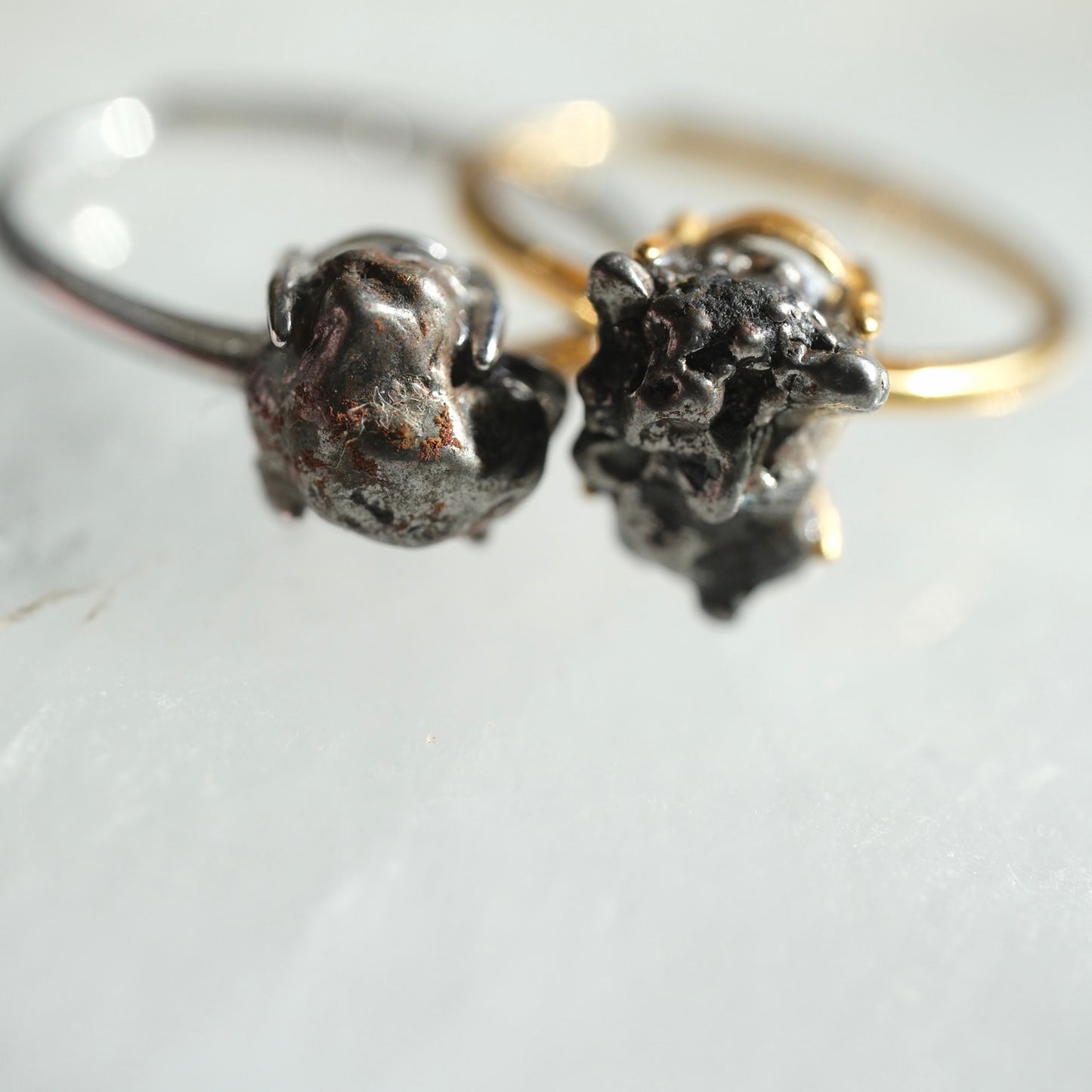 S925 Adjustable Camille Meteorite Ring detail