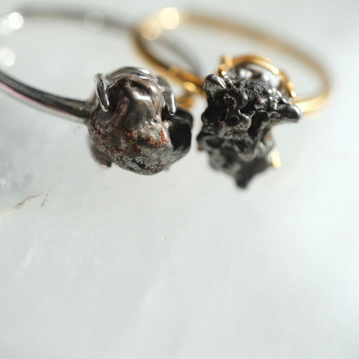 S925 Adjustable Camille Meteorite Ring detail