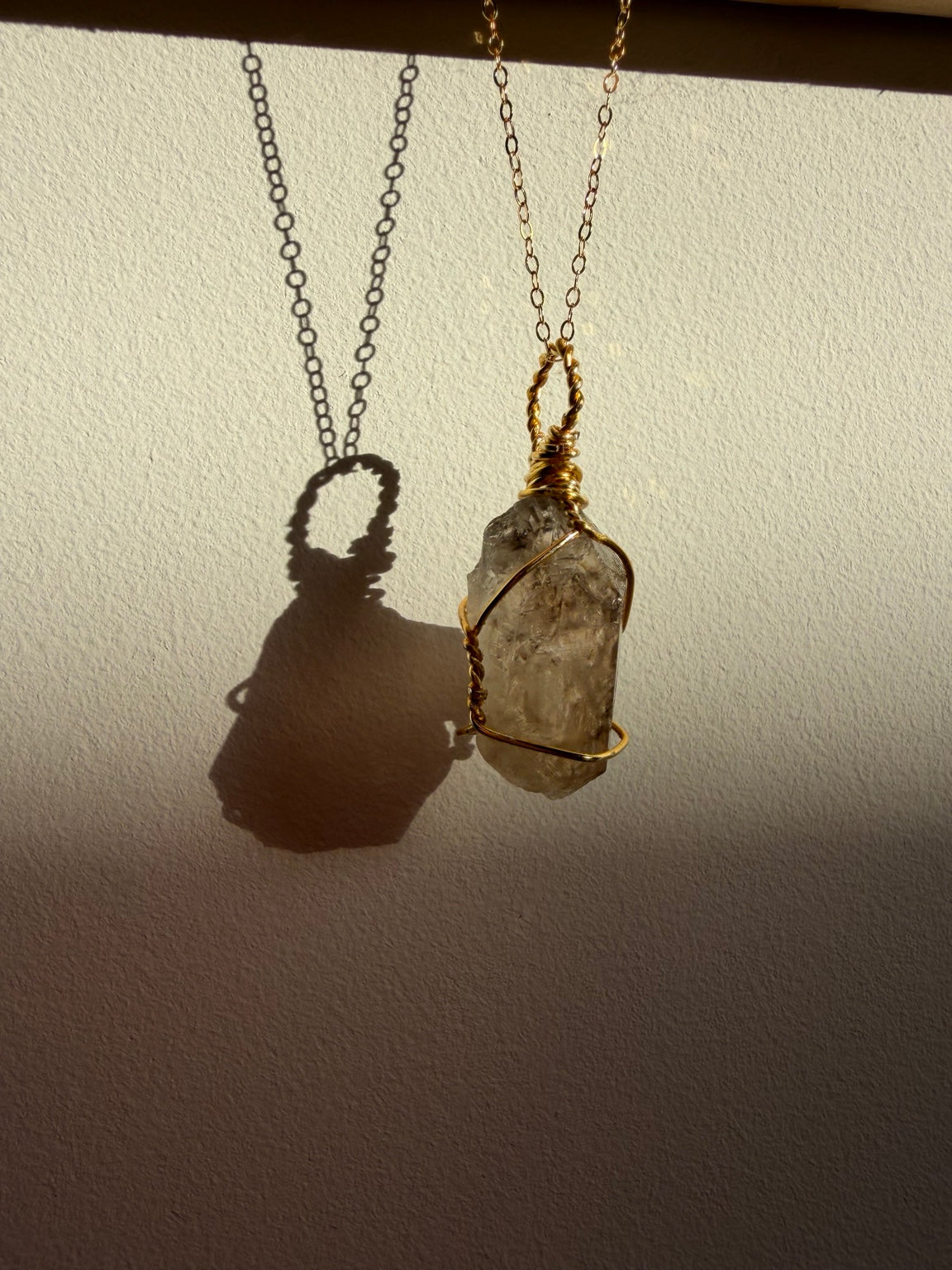 Handmade Elestial Quartz Necklace view 3