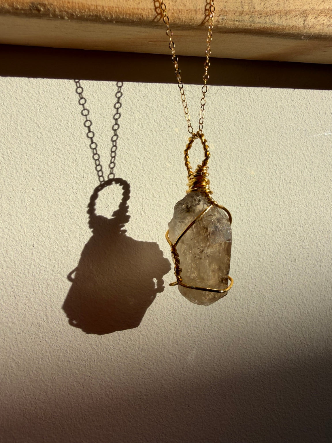 Handmade Elestial Quartz Necklace view 4