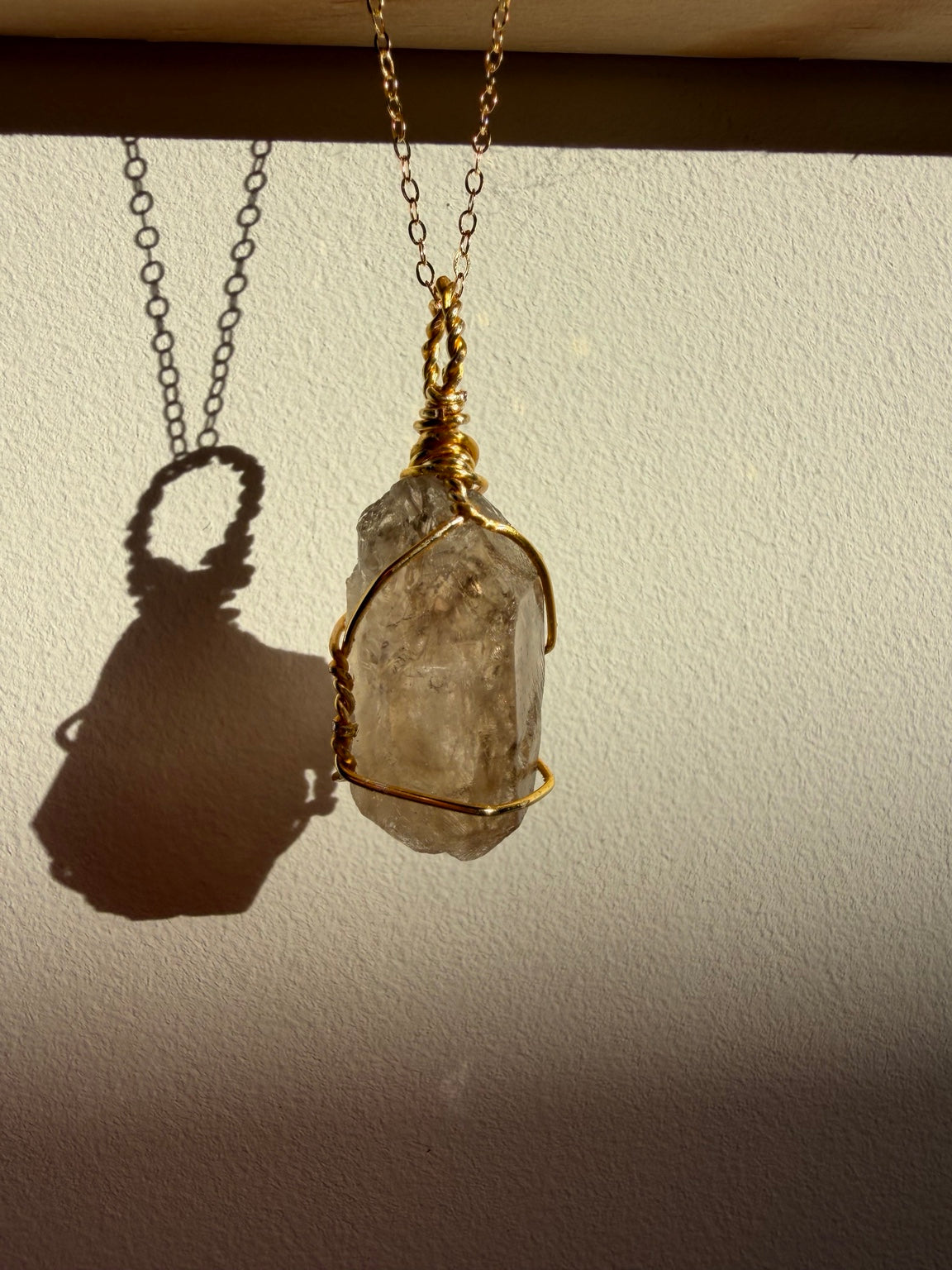Handmade Elestial Quartz Necklace view 5