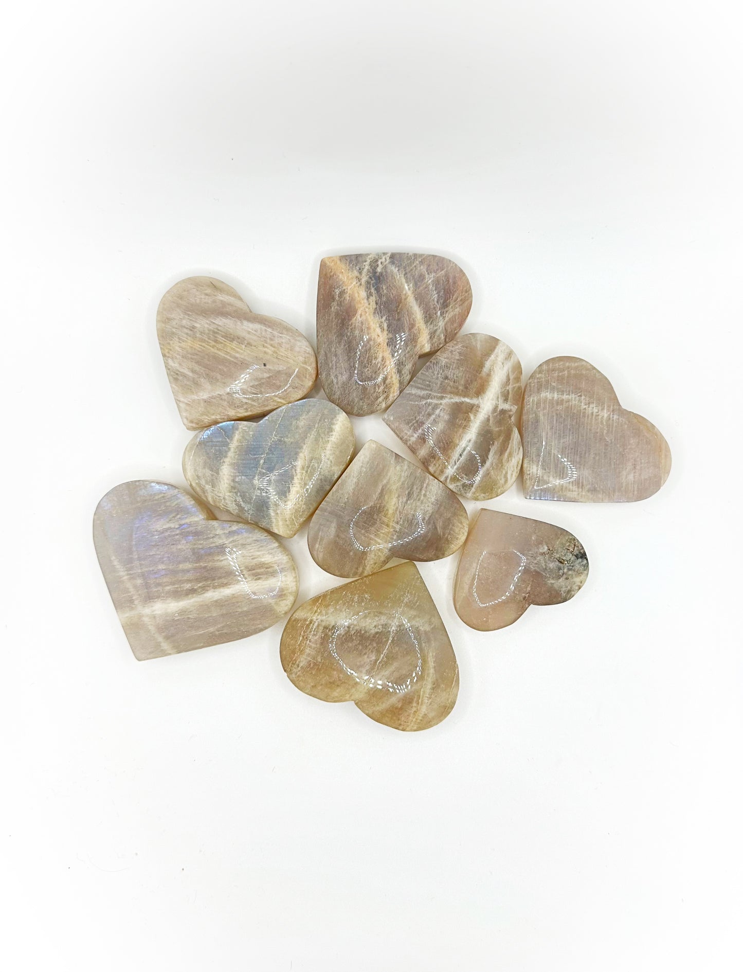 Blue Moonstone Hearts