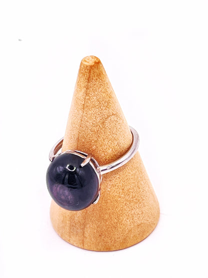 Black Moonstone Ring