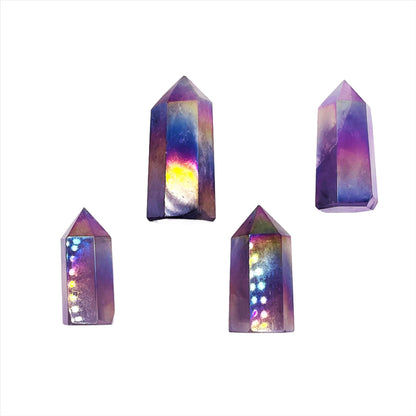 Aura Amethyst Points