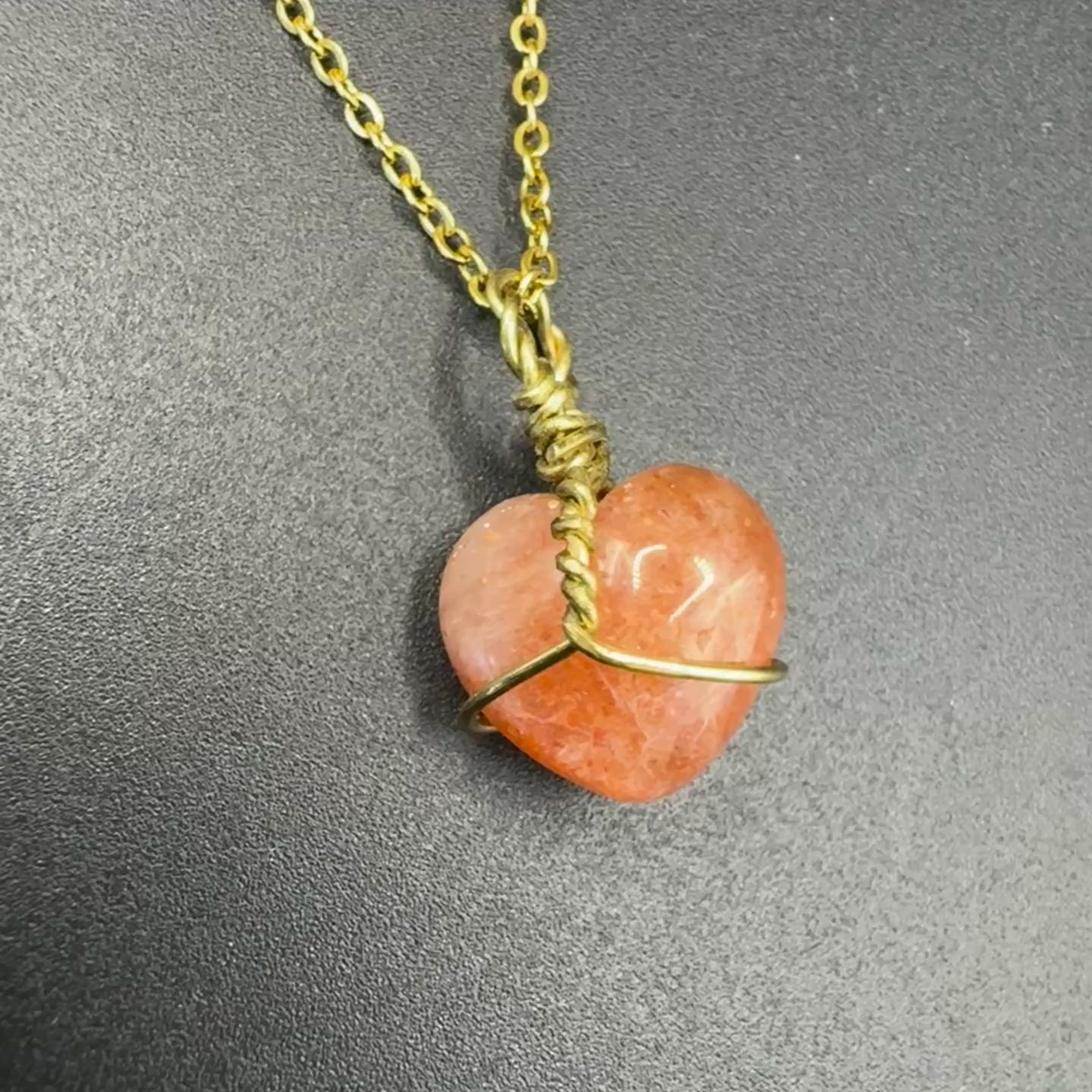 Handmade Sunstone Moonstone Necklace
