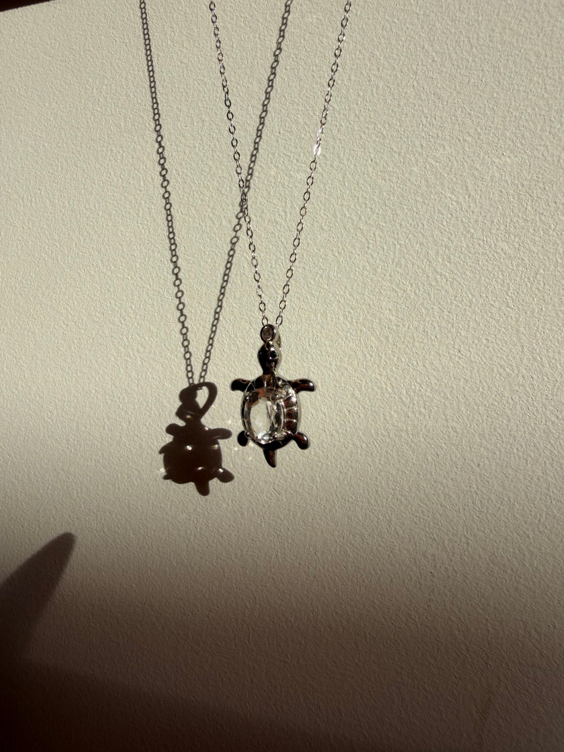 S925 Clear Quartz Turtle Necklace view 5