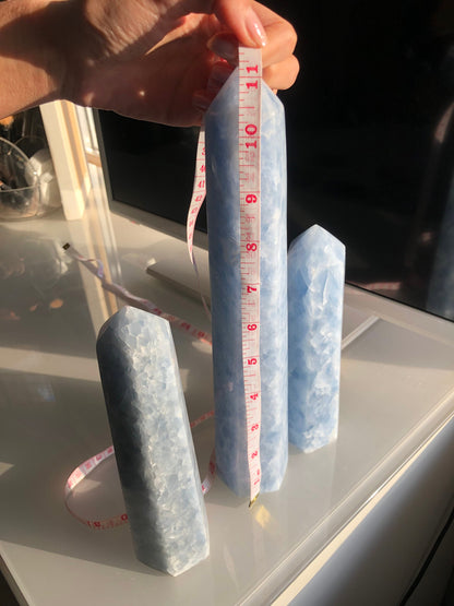 XL Celestite Towers Extra Large & Large Sizes