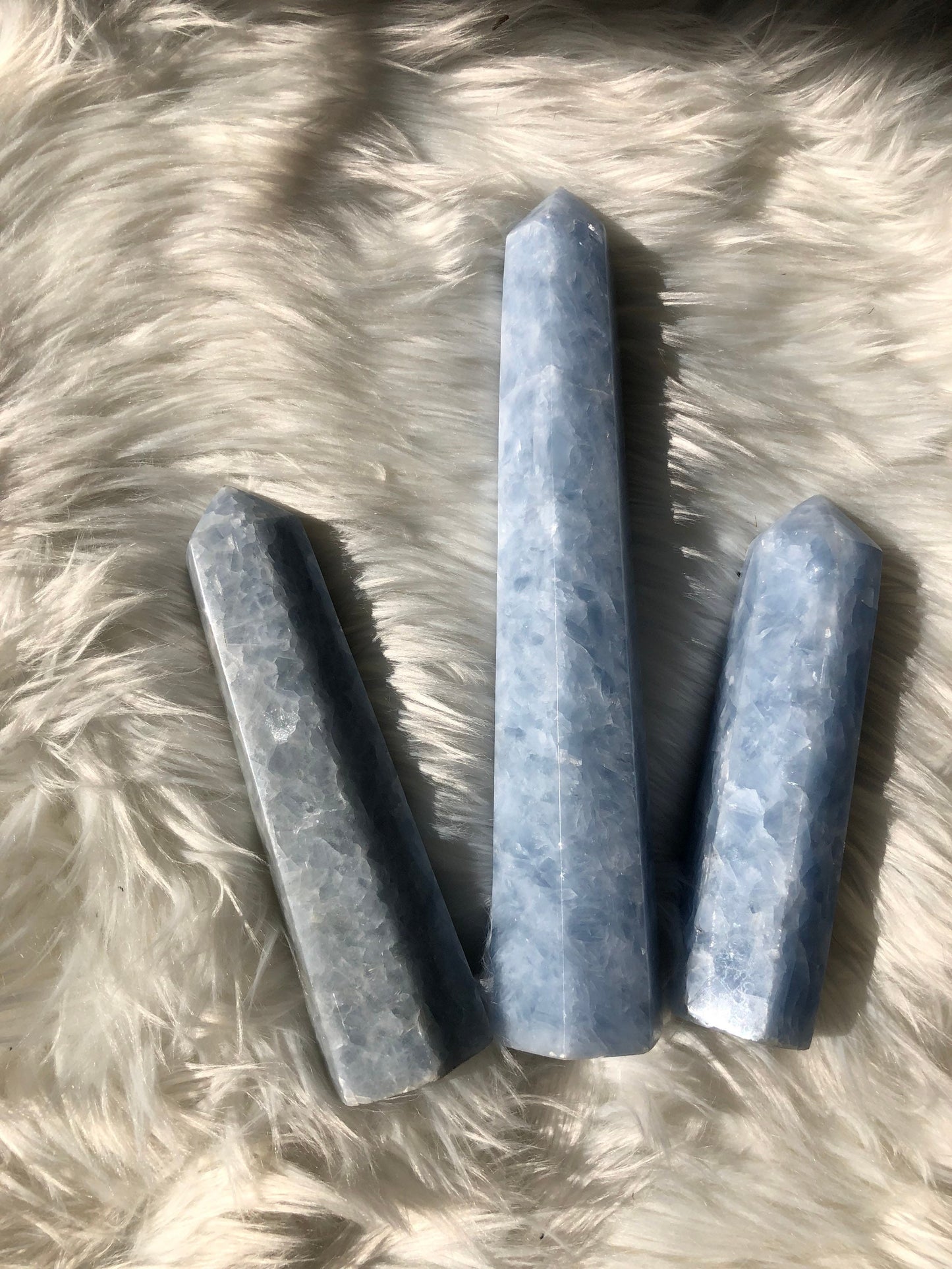 XL Celestite Towers Extra Large & Large Sizes