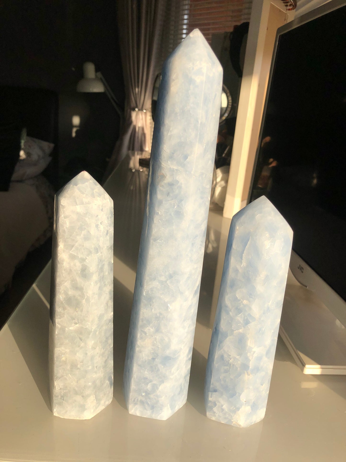 XL Celestite Towers Extra Large & Large Sizes