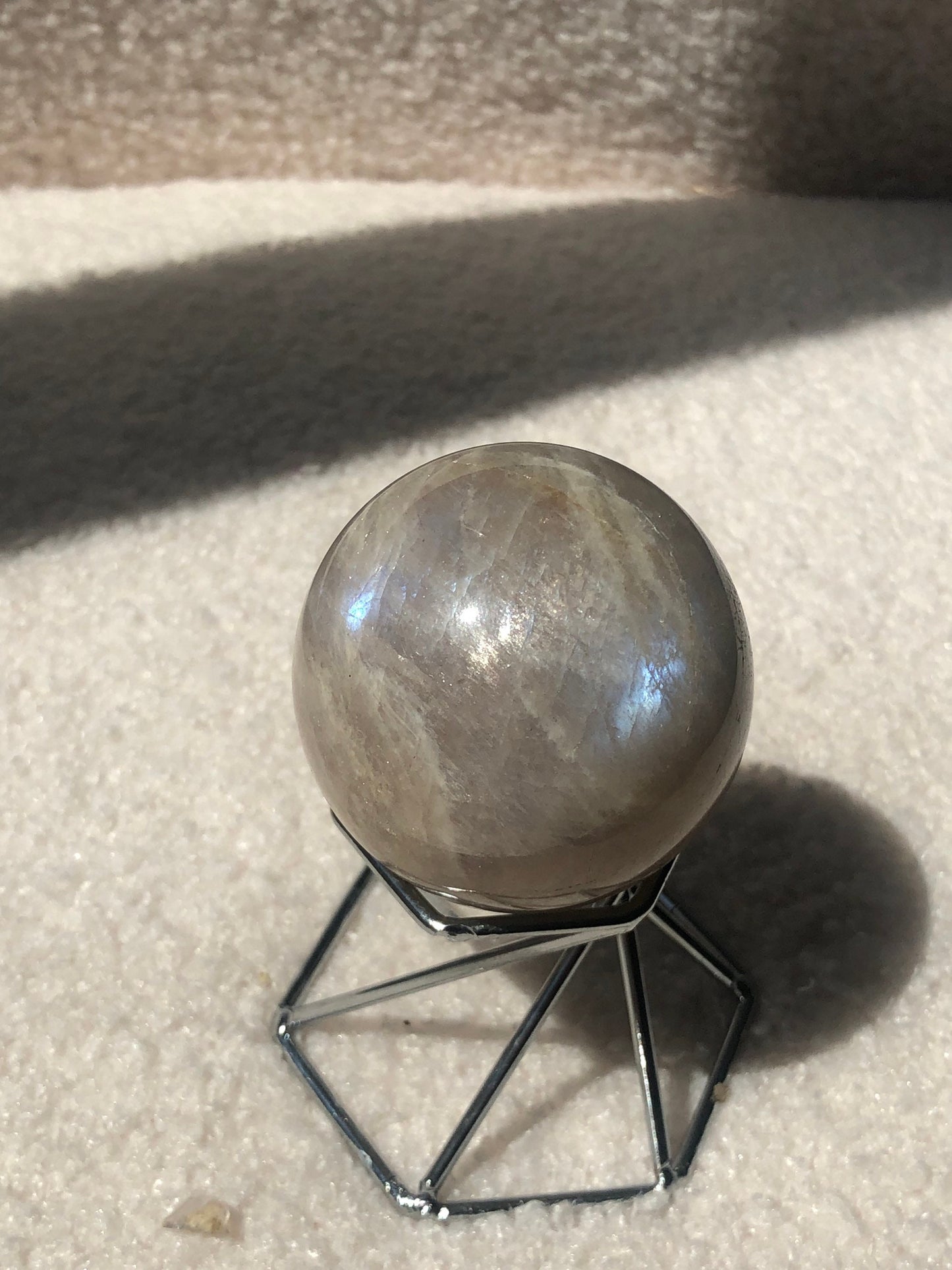 Moonstone Sphere Blue Flash