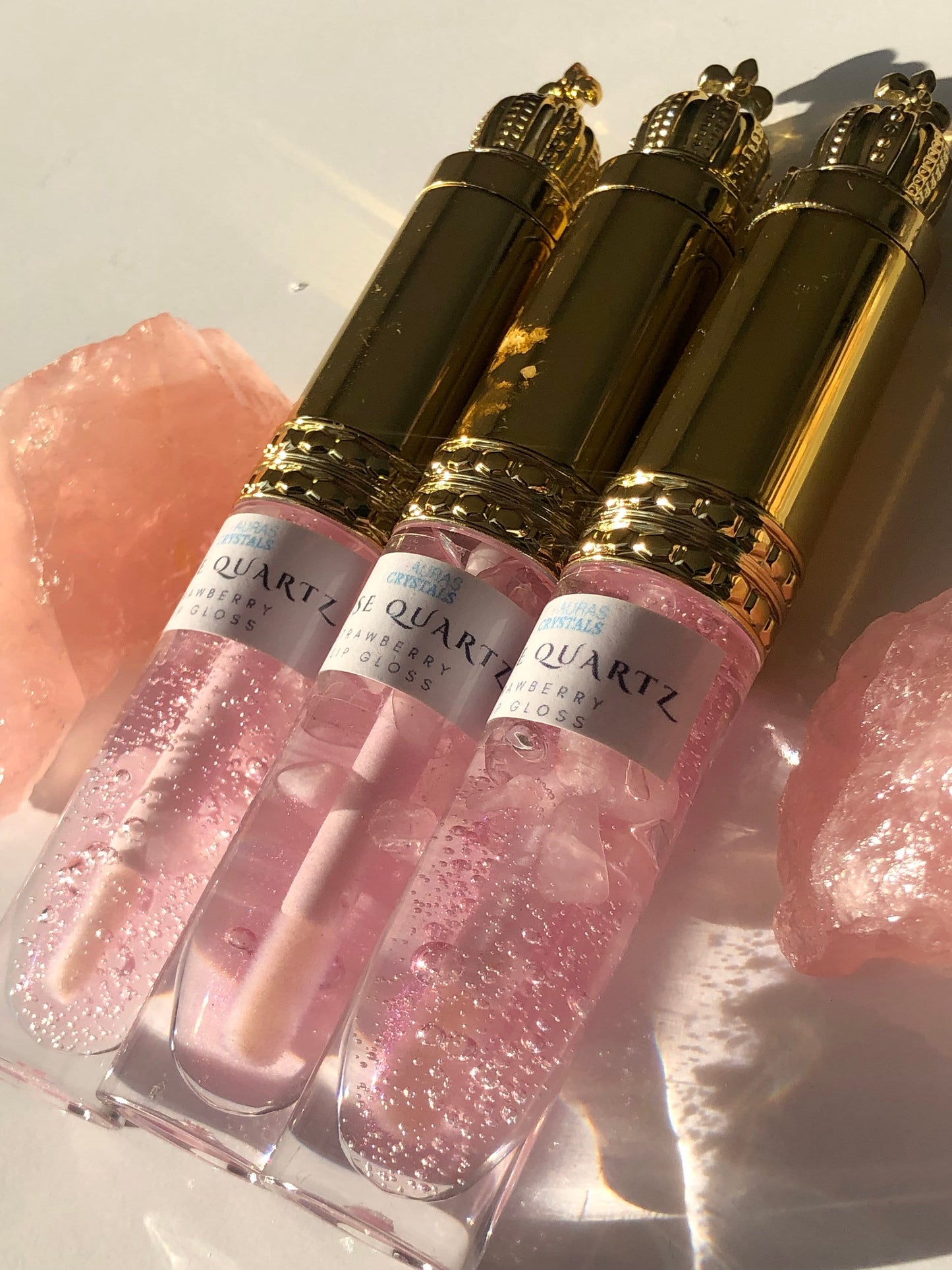 Rose Quartz Strawberry Lip Gloss