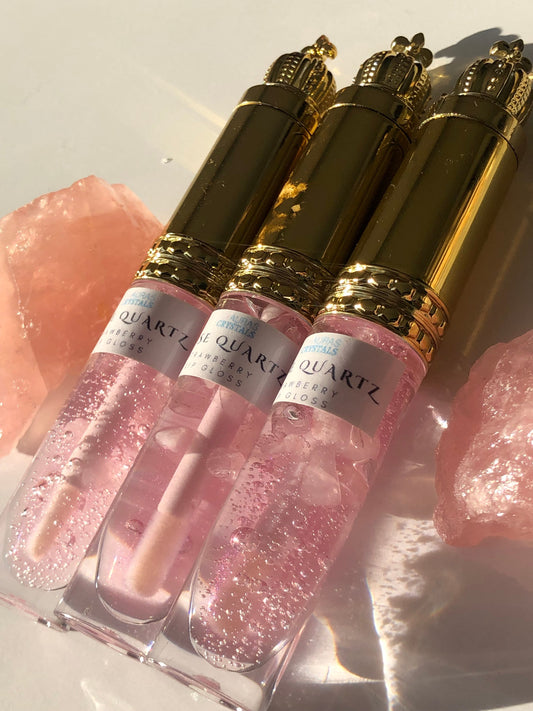 Rose Quartz Strawberry Lip Gloss