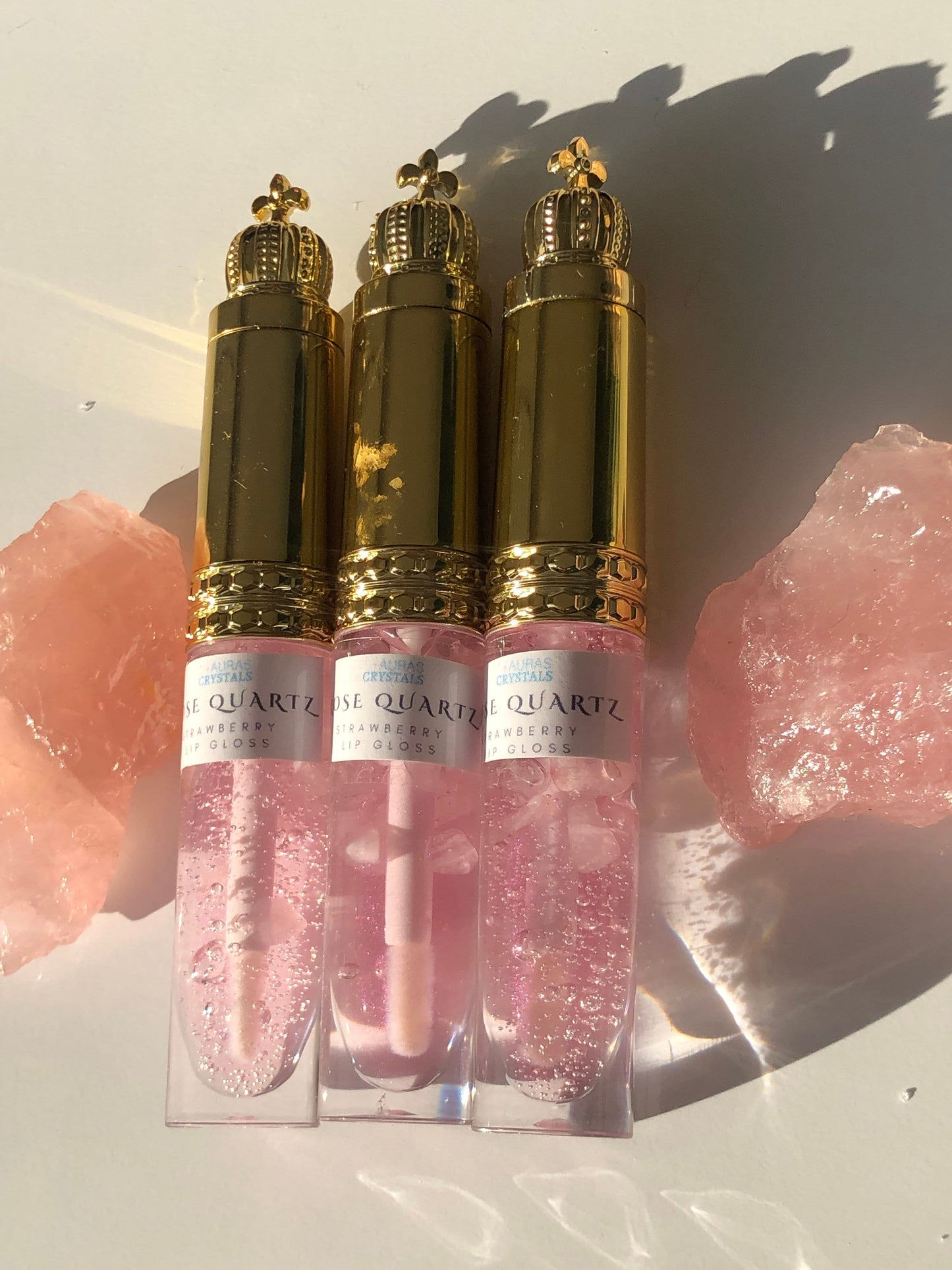 Rose Quartz Strawberry Lip Gloss