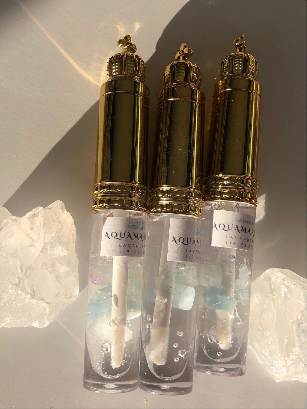 Aquamarine Lavender Lip Gloss