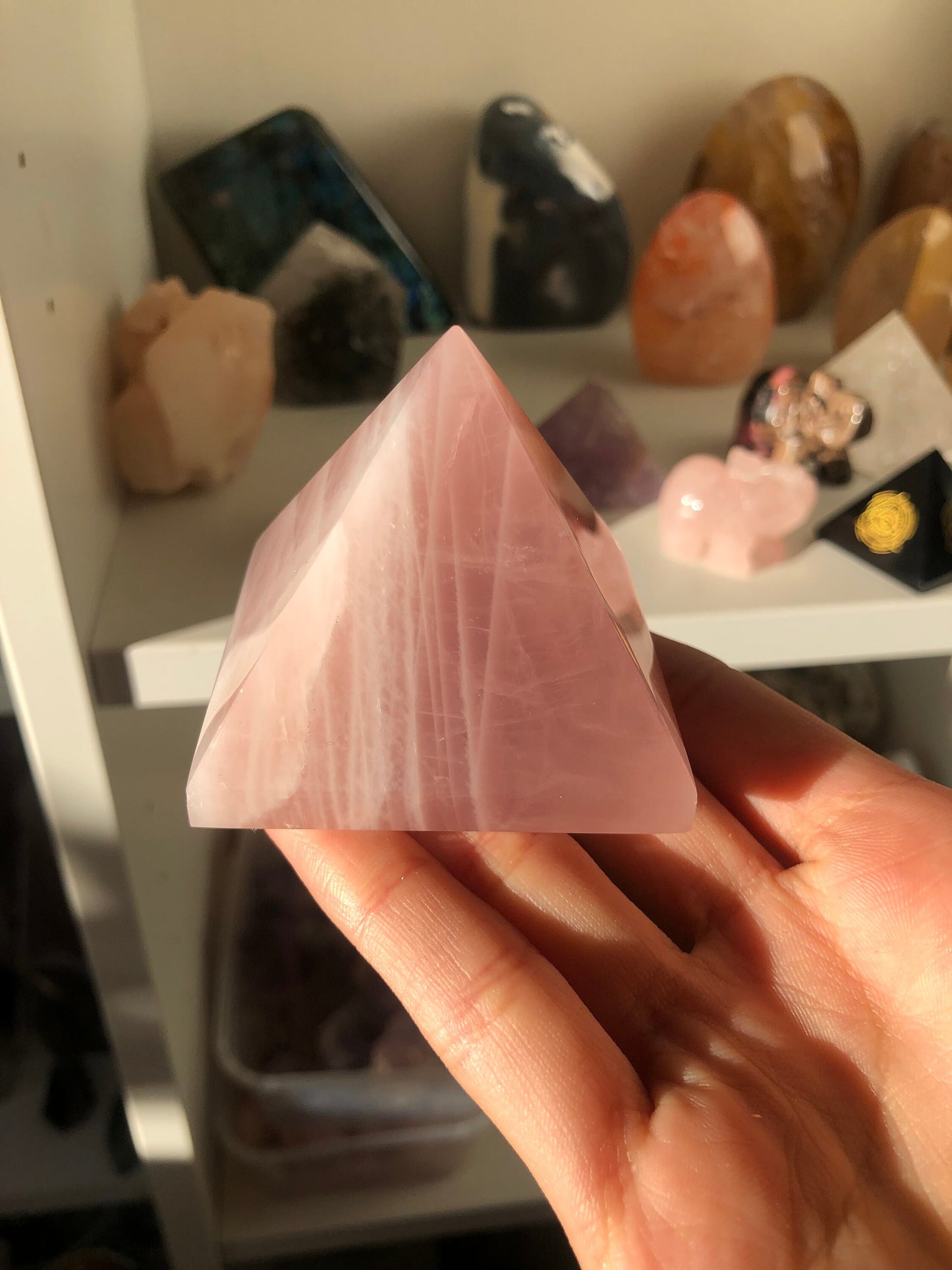 Rose Quartz Pyramid