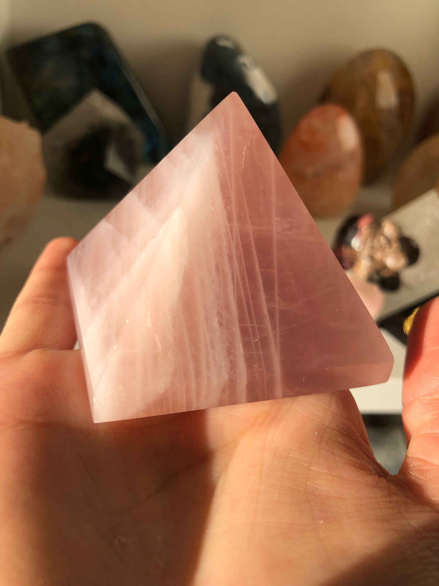 Rose Quartz Pyramid