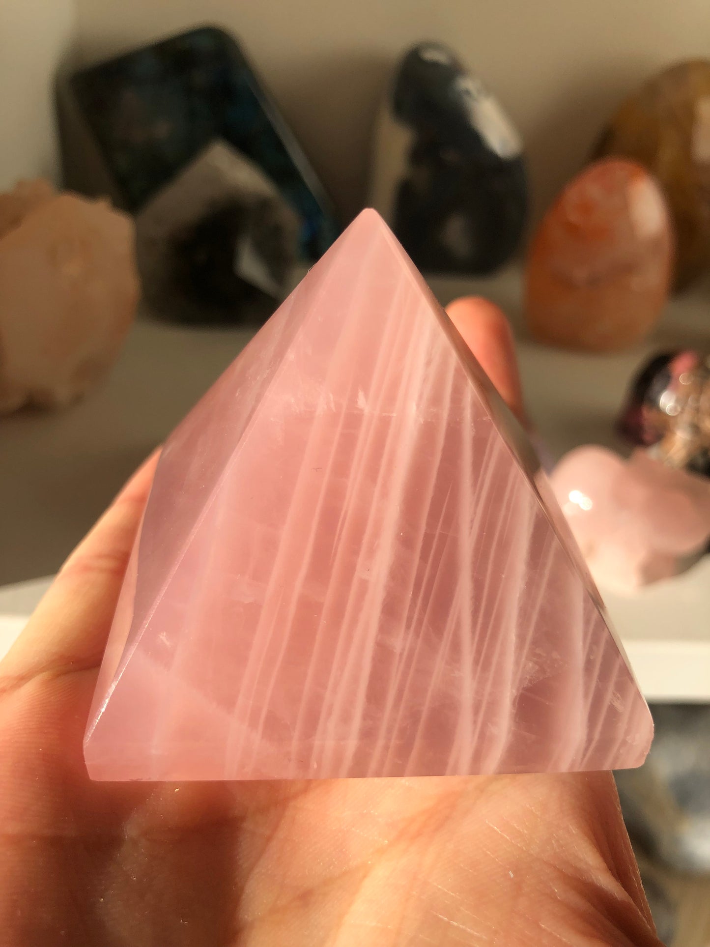 Rose Quartz Pyramid