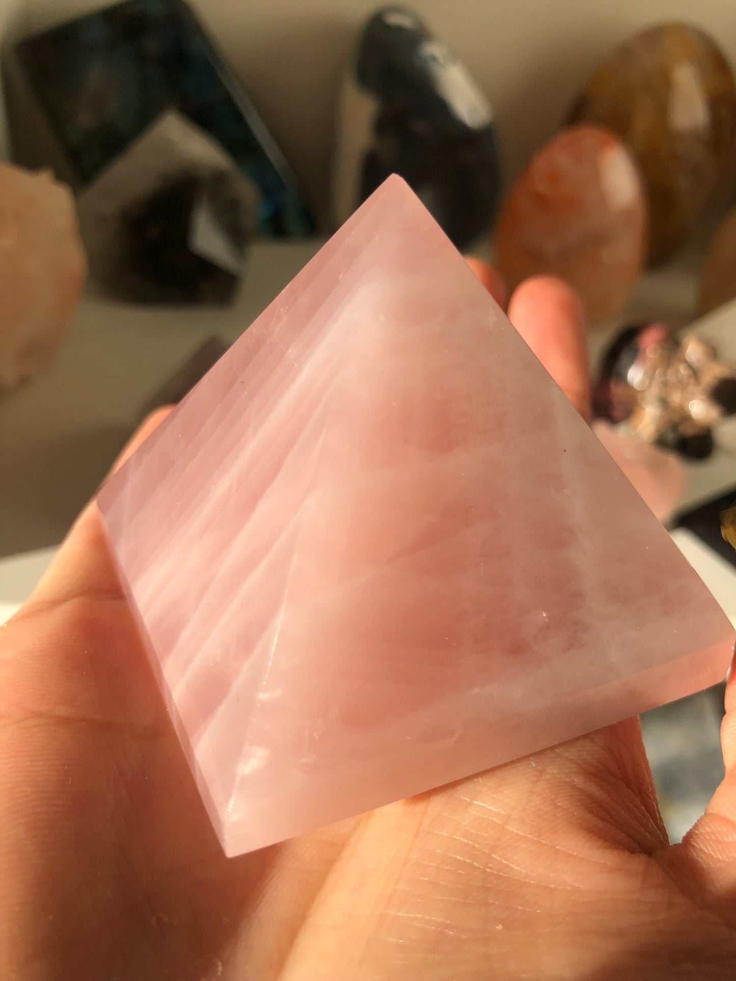 Rose Quartz Pyramid