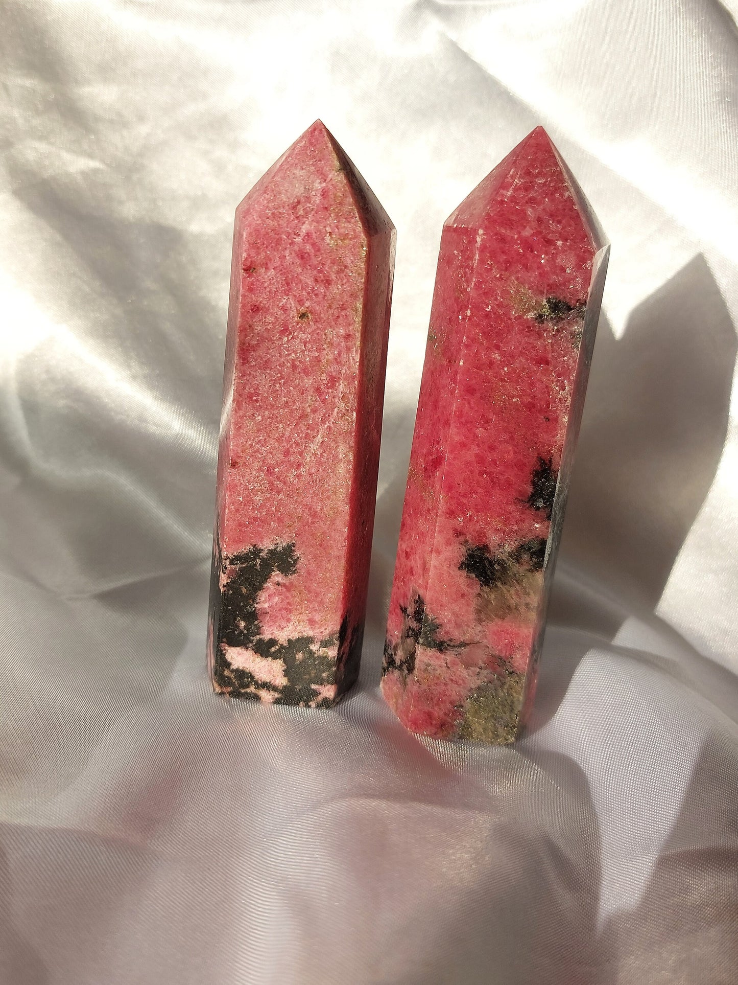 High Quality Rhodonite Towers